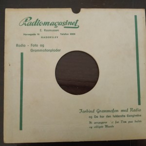 78rpm ORIGINAL Vintage CARD TYPE Sleeve with Advertisment 10 inch 25cms. No21