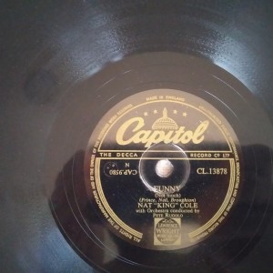 78rpm record CAPITOL NAT KING COLE FUNNY / PRETEND Pete Rugolo 25cms