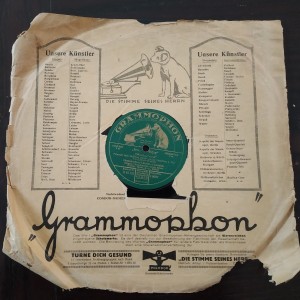 78rpm record GRAMMOPHON OFFENBACHIANA CONRADI DAEBLITZ 30cms