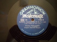 78rpm record BEETHOVEN SYMPHONIE Nr. V Op 67.S 2,2 T. 1.2. Paul Van Kempen 30cms